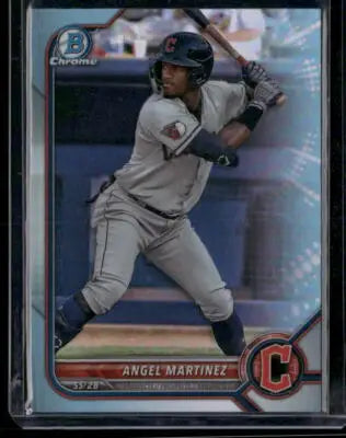 2022 Bowman Chrome Angel Martinez #BDC-134 Sky Blue Baseball - Baseball Card Single