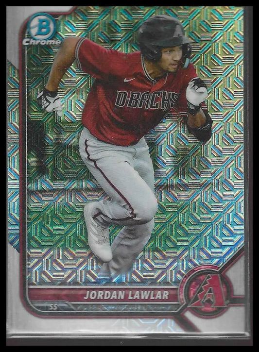 2022 Bowman Chrome #BCP-235 Jordan Lawlar Prospects Mojo Refractor Arizona - Baseball Card Single