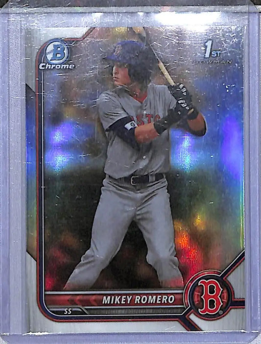 2022 Bowman Chrome #BDC-42 Mikey Romero NM-MT Boston Red Sox - Baseball Card Single