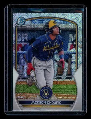 2022 Bowman Chrome Mega Box Jackson Chourio Mojo Refractor Baseball - Baseball Card Box