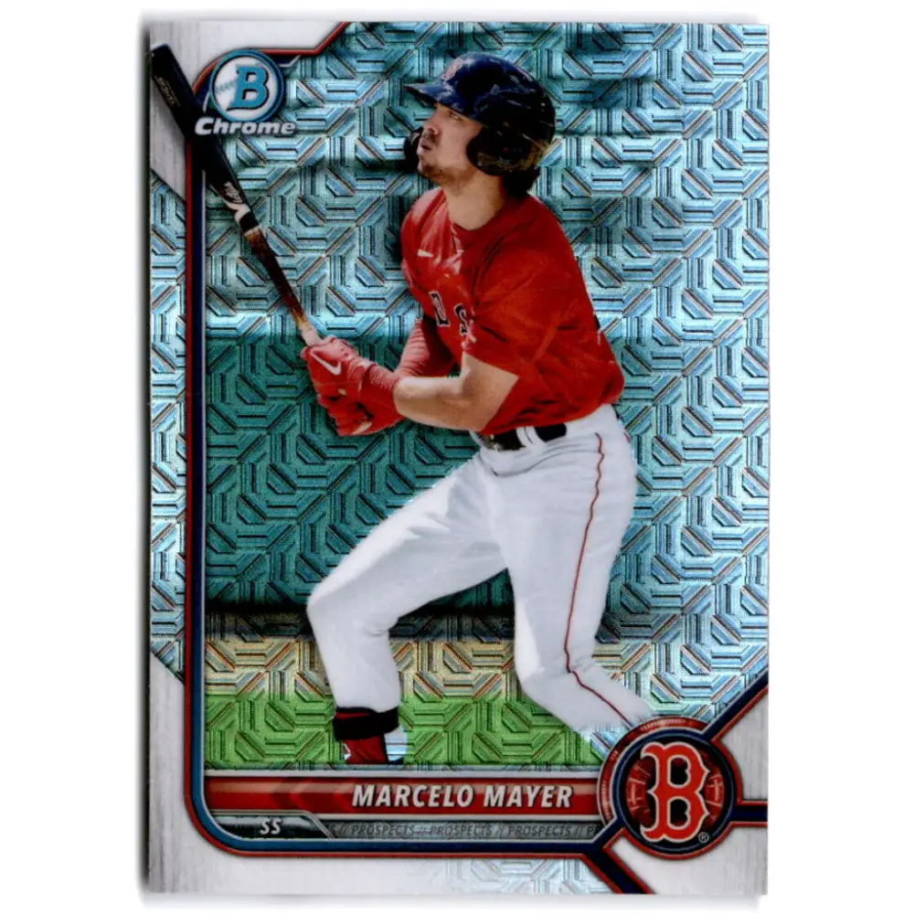 2022 Bowman Chrome Mega Box Mojo Refractor #BCP-126 Marcelo Mayer NM-MT Boston Red Sox Baseball Card Image 1