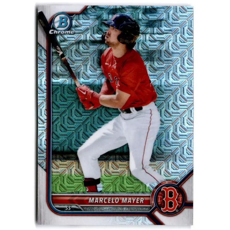2022 Bowman Chrome Mega Box Mojo Refractor #BCP-126 Marcelo Mayer NM-MT Boston Red Sox Baseball Card - Baseball Card
