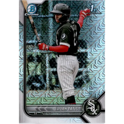2022 Bowman Chrome Mega Box Mojo Refractor #BCP-23 Elijah Tatis NM-MT Chicago White Sox Baseball Card