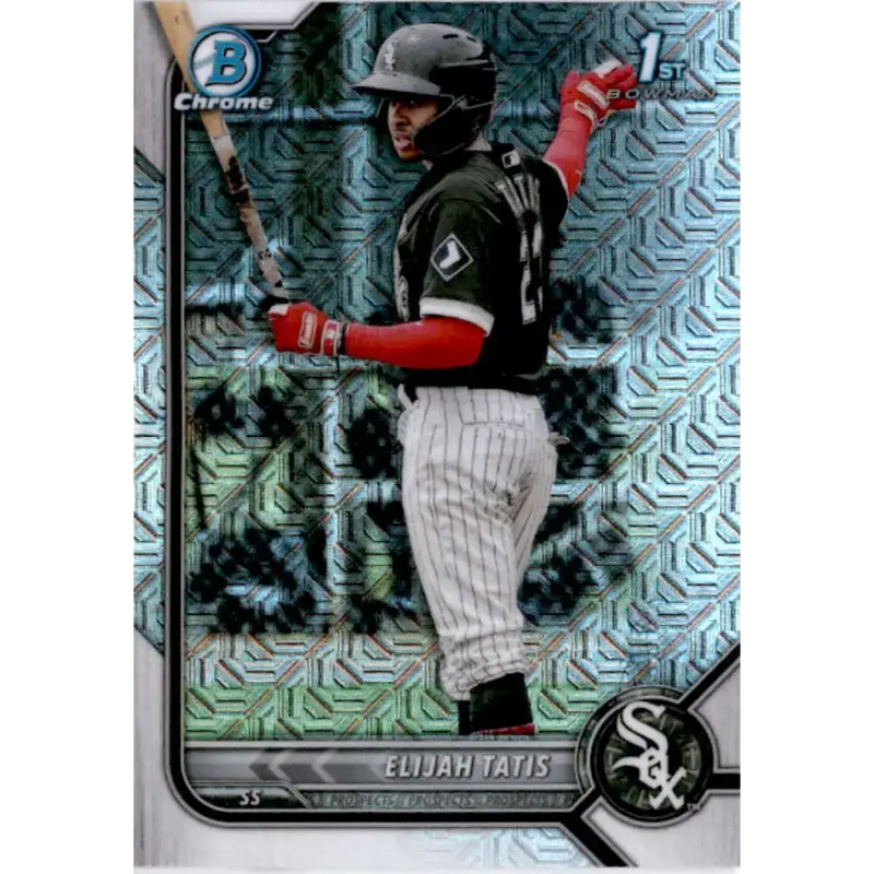 2022 Bowman Chrome Mega Box Mojo Refractor #BCP-23 Elijah Tatis NM-MT Chicago White Sox Baseball Card - Baseball Card