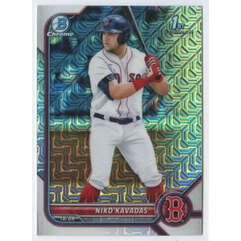 2022 Bowman Chrome Mega Box Mojo Refractor #BCP-68 Niko Kavadas NM-MT Boston Red Sox Baseball Card - Baseball Card
