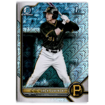 2022 Bowman Chrome Mega Box Mojo Refractor #BCP-84 Jack Suwinski NM-MT Pittsburgh Pirates Baseball Card Image 1