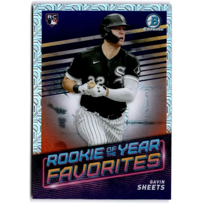 2022 Bowman Chrome Mega Box Mojo Rookie of the Year Favorites Refractor #ROYF-10 Gavin Sheets NM-MT Chicago White Sox