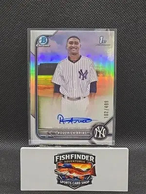 2022 Bowman Chrome Prospect Autographs Roderick Arias #CPA-RA Refractor /499 - Baseball Card Single