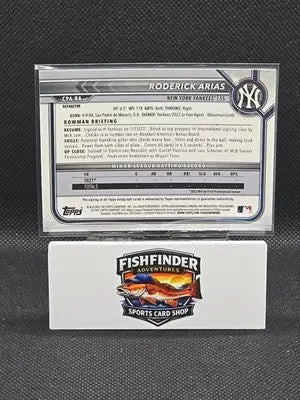 2022 Bowman Chrome Prospect Autographs Roderick Arias #CPA-RA Refractor /499 - Baseball Card Single