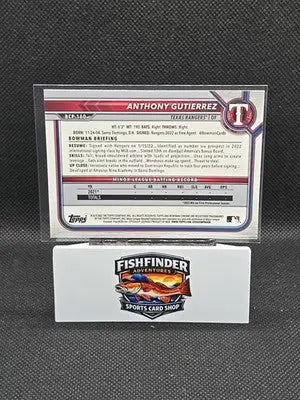 2022 Bowman Chrome - Prospects Anthony Gutierrez #BCP-160 Mojo Refractor (RC) - Baseball Card Single