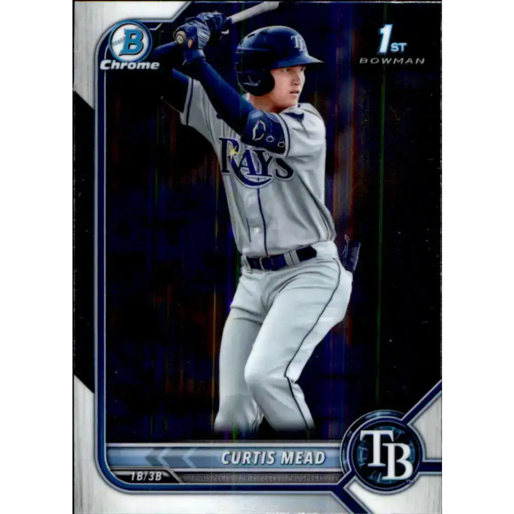 2022 Bowman Chrome Prospects #BCP-10 Curtis Mead NM-MT Tampa Bay Rays Baseball Card - Baseball Card Single
