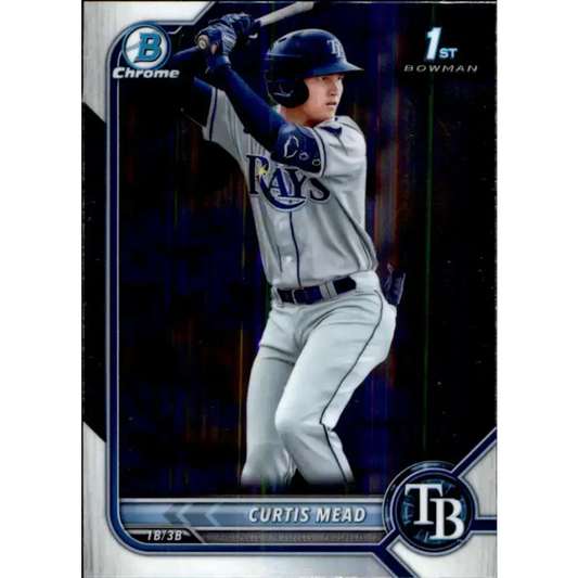 2022 Bowman Chrome Prospects #BCP-10 Curtis Mead NM-MT Tampa Bay Rays Baseball Card - Baseball Card Single
