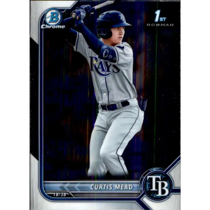 2022 Bowman Chrome Prospects #BCP-10 Curtis Mead NM-MT Tampa Bay Rays Baseball Card - Baseball Card Single