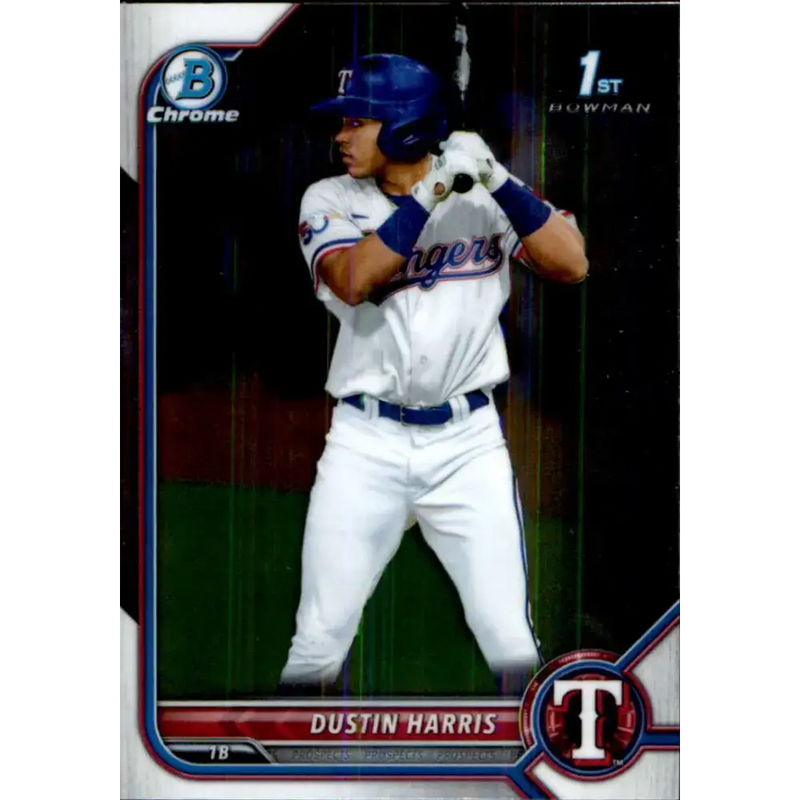 2022 Bowman Chrome Prospects #BCP-119 Dustin Harris NM-MT Texas Rangers Baseball Card - Baseball Card Single