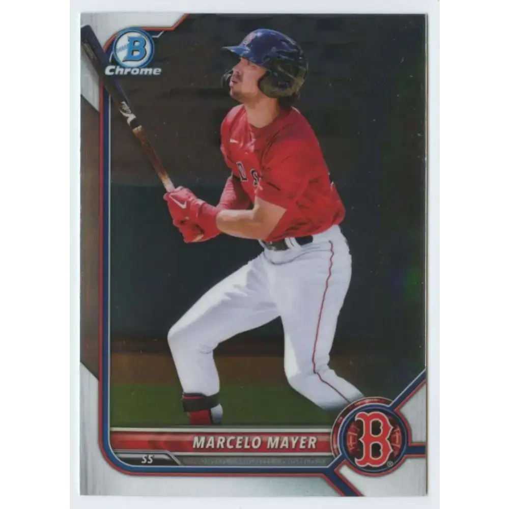 2022 Bowman Chrome Prospects #BCP-126 Marcelo Mayer NM-MT Boston Red Sox Baseball Card - Baseball Card Single