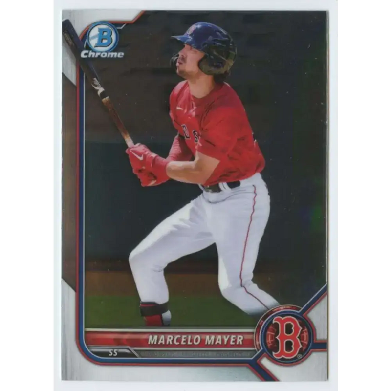 2022 Bowman Chrome Prospects #BCP-126 Marcelo Mayer NM-MT Boston Red Sox Baseball Card - Baseball Card Single