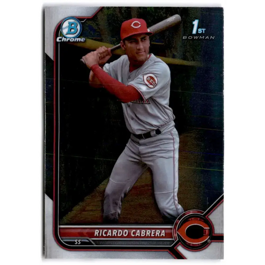 2022 Bowman Chrome Prospects #BCP-158 Ricardo Cabrera NM-MT Cincinnati Reds Baseball Card - Baseball Card Single