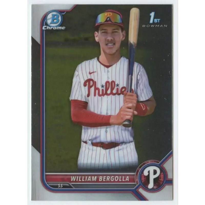 2022 Bowman Chrome Prospects #BCP-159 William Bergolla NM-MT Philadelphia Phillies Baseball Card - Baseball Card Single