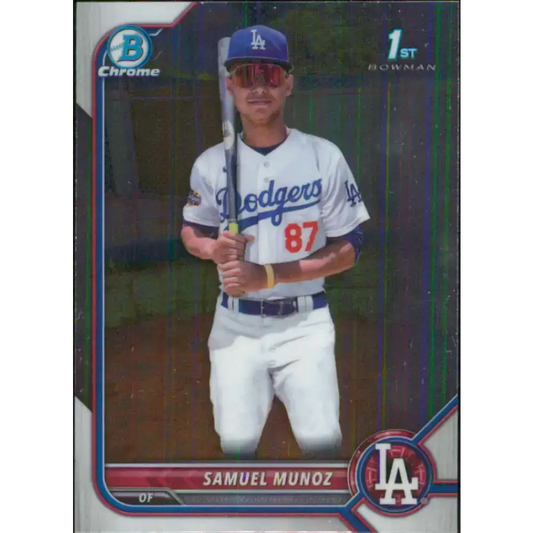 2022 Bowman Chrome Prospects #BCP-161 Samuel Munoz NM-MT Los Angeles Dodgers Baseball Card - Baseball Card Single