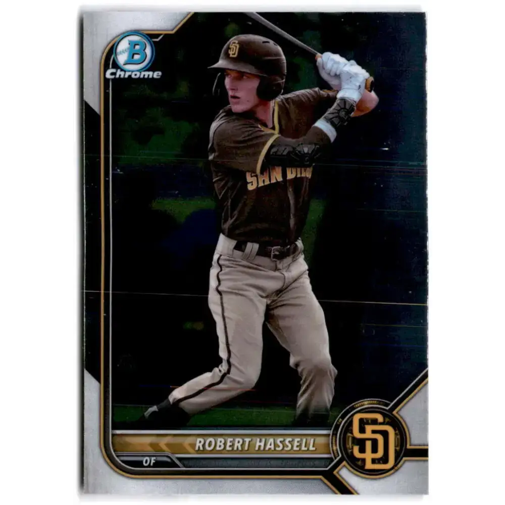 2022 Bowman Chrome Prospects #BCP-169 Robert Hassell NM-MT San Diego Padres Baseball Card - Baseball Card Single