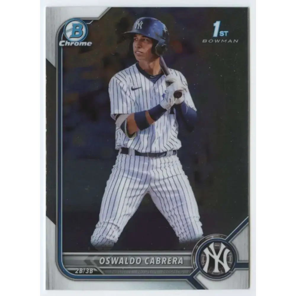 2022 Bowman Chrome Prospects #BCP-17 Oswaldo Cabrera NM-MT New York Yankees Baseball Card - Baseball Card Single