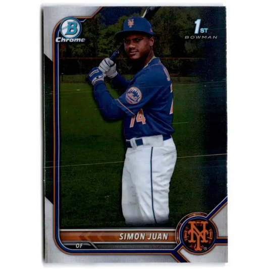 2022 Bowman Chrome Prospects #BCP-170 Simon Juan NM-MT New York Mets Baseball Card - Baseball Card Single