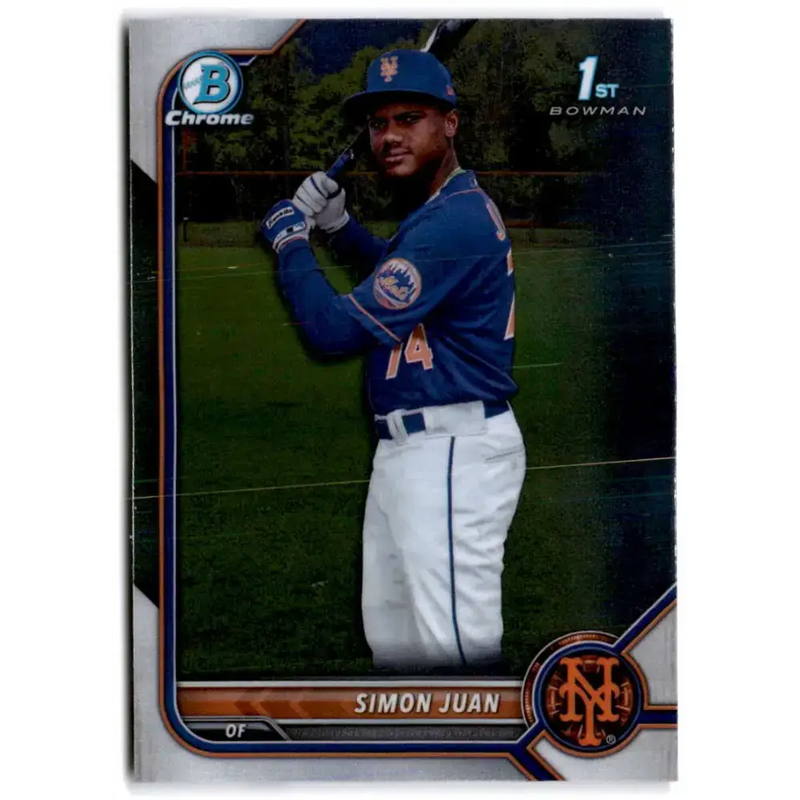 2022 Bowman Chrome Prospects #BCP-170 Simon Juan NM-MT New York Mets Baseball Card - Baseball Card Single