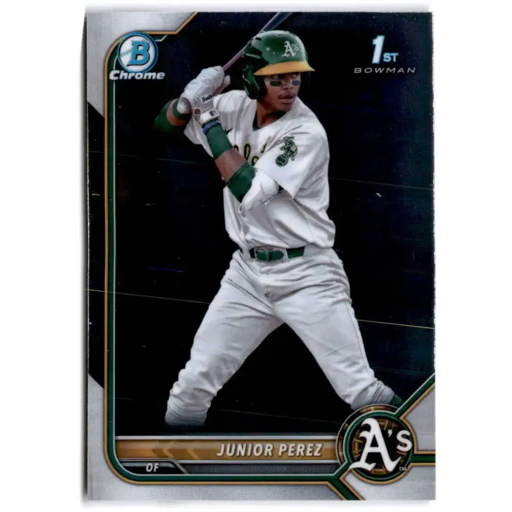 2022 Bowman Chrome Prospects #BCP-180 Junior Perez NM-MT Oakland Athletics Baseball Card - Baseball Card Single