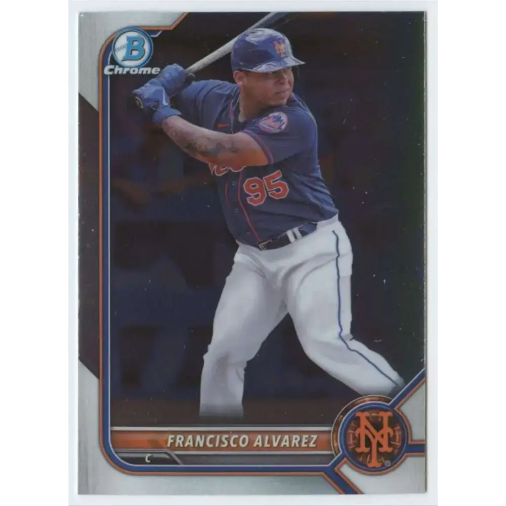 2022 Bowman Chrome Prospects #BCP-184 Francisco Alvarez NM-MT New York Mets Baseball Card - Baseball Card Single
