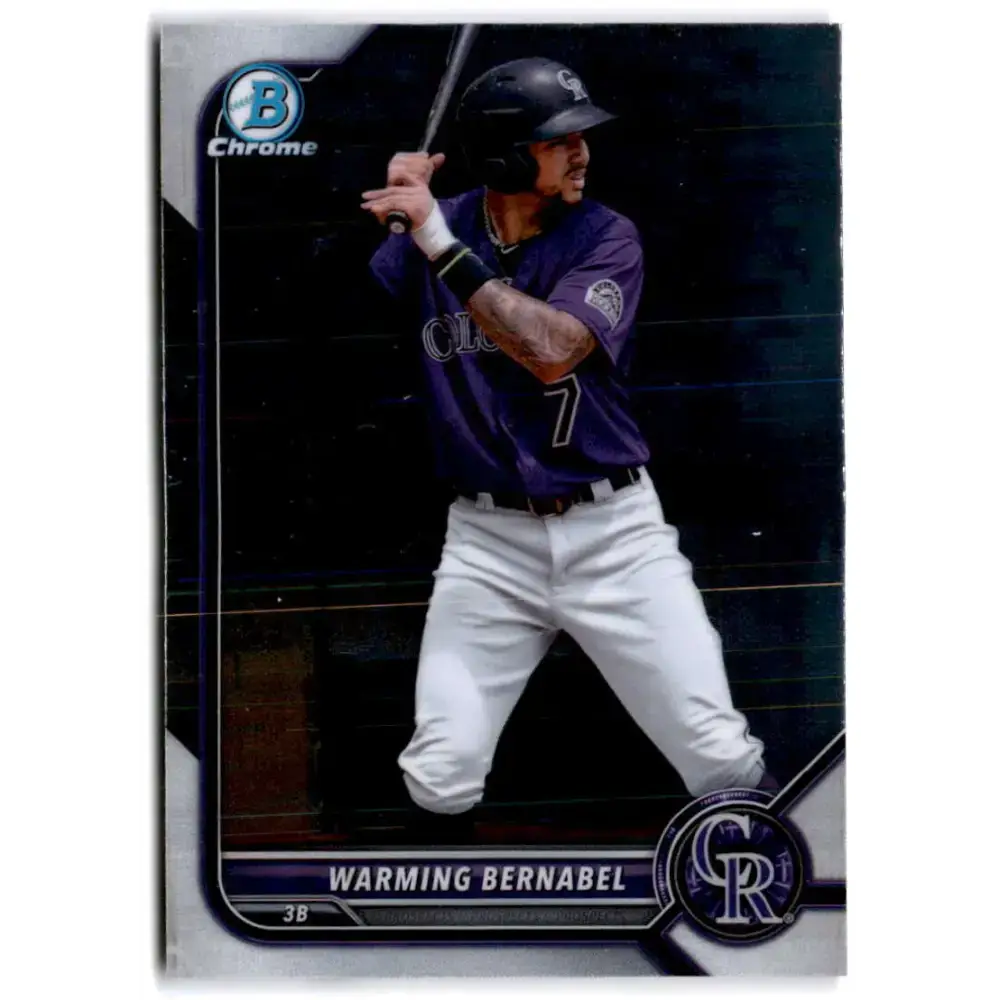 2022 Bowman Chrome Prospects #BCP-188 Warming Bernabel NM-MT Colorado Rockies Baseball Card - Baseball Card Single