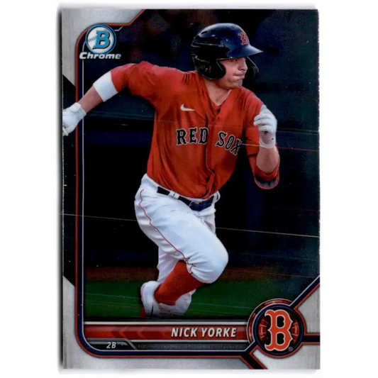 2022 Bowman Chrome Prospects #BCP-192 Nick Yorke NM-MT Boston Red Sox Baseball Card - Baseball Card Single