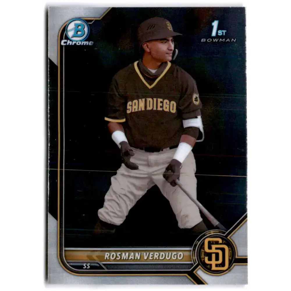 2022 Bowman Chrome Prospects #BCP-193 Rosman Verdugo NM-MT San Diego Padres Baseball Card - Baseball Card Single