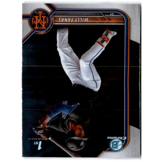 2022 Bowman Chrome Prospects #BCP-196 Willy Fanas NM-MT New York Mets Baseball Card - Baseball Card Single