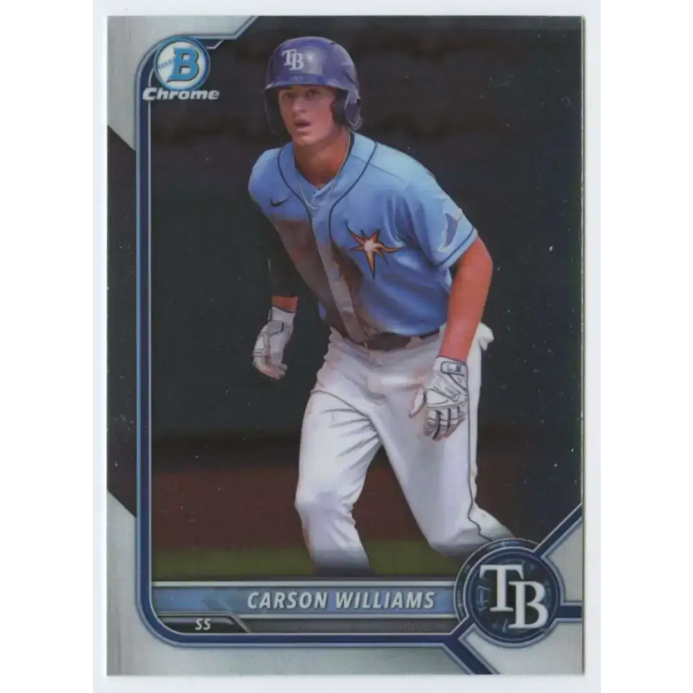 2022 Bowman Chrome Prospects #BCP-197 Carson Williams NM-MT Tampa Bay Rays Baseball Card - Baseball Card Single