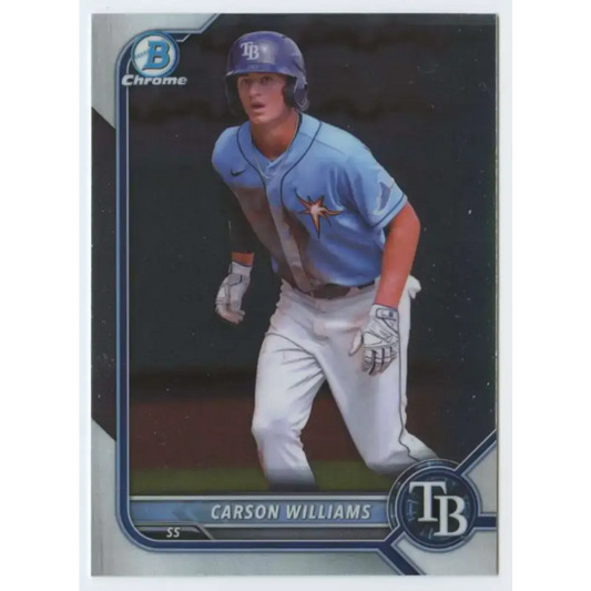 2022 Bowman Chrome Prospects #BCP-197 Carson Williams NM-MT Tampa Bay Rays Baseball Card - Baseball Card Single