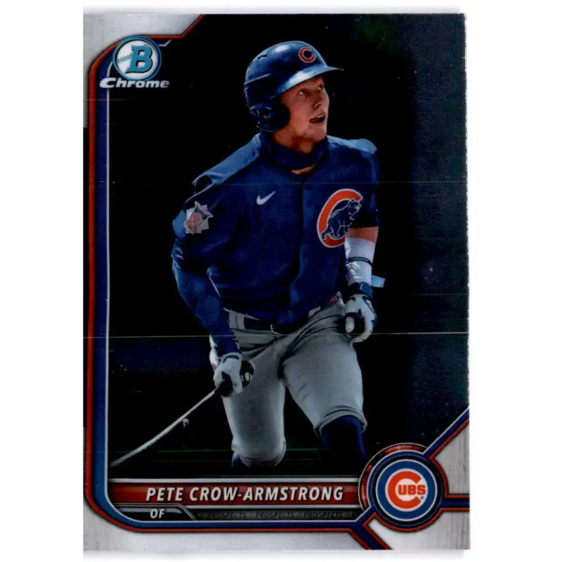 2022 Bowman Chrome Prospects #BCP-198 Pete Crow-Armstrong NM-MT Chicago Cubs Baseball Card - Baseball Card Single