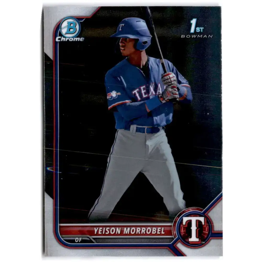 2022 Bowman Chrome Prospects #BCP-200 Yeison Morrobel NM-MT Texas Rangers Baseball Card - Baseball Card Single