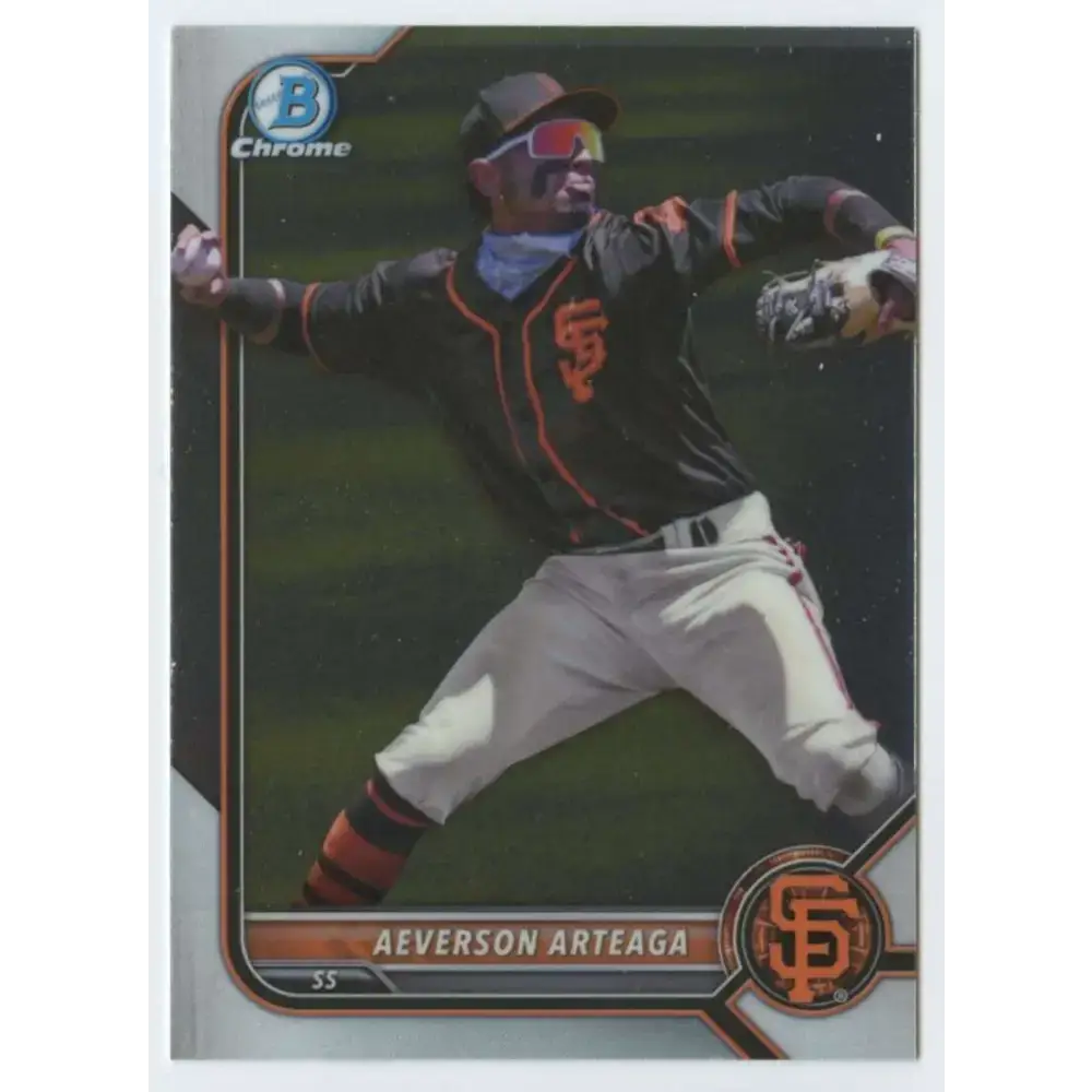 2022 Bowman Chrome Prospects #BCP-218 Aeverson Arteaga NM-MT San Francisco Giants Baseball Card - Baseball Card Single
