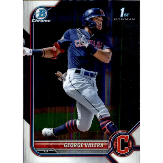 2022 Bowman Chrome Prospects #BCP-22 George Valera NM-MT Cleveland Guardians Baseball Card - Baseball Card Single
