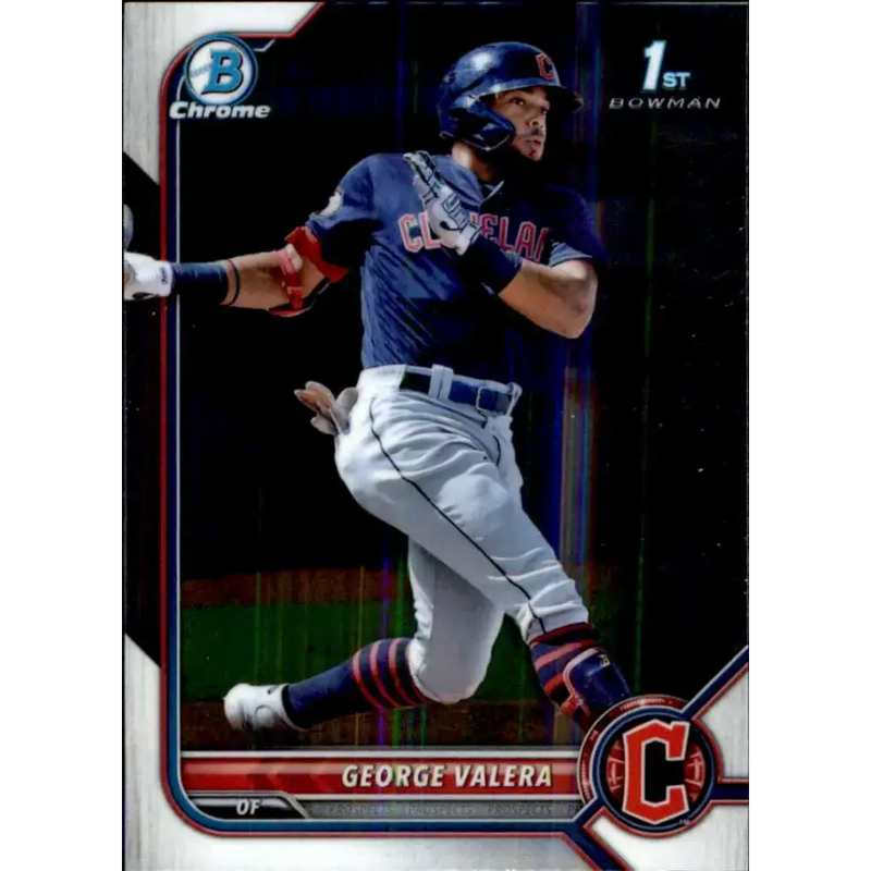 2022 Bowman Chrome Prospects #BCP-22 George Valera NM-MT Cleveland Guardians Baseball Card - Baseball Card Single