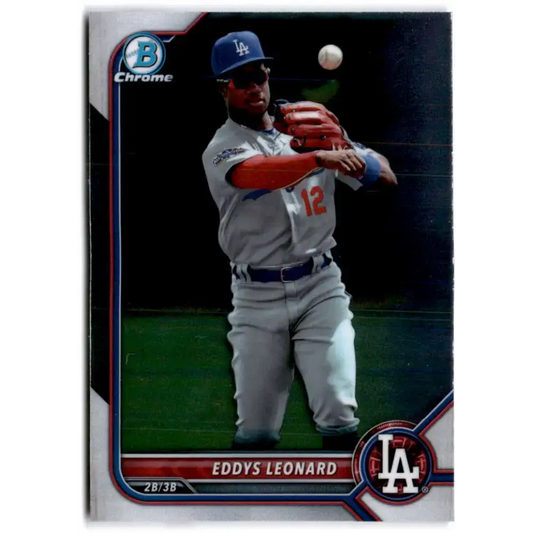 2022 Bowman Chrome Prospects #BCP-229 Eddys Leonard NM-MT Los Angeles Dodgers Baseball Card - Baseball Card Single