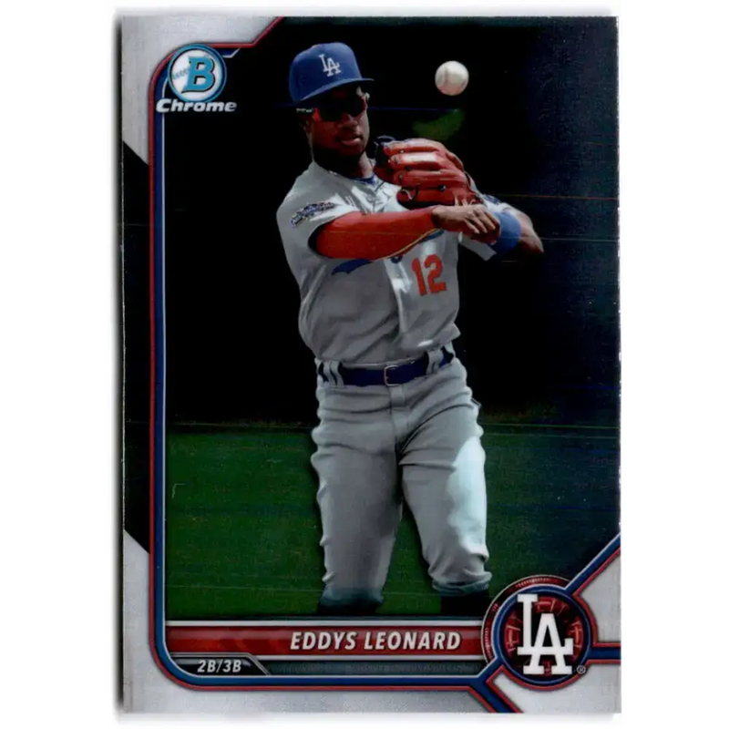 2022 Bowman Chrome Prospects #BCP-229 Eddys Leonard NM-MT Los Angeles Dodgers Baseball Card - Baseball Card Single