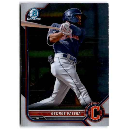 2022 Bowman Chrome Prospects #BCP-233 George Valera NM-MT Cleveland Guardians Baseball Card - Baseball Card Single