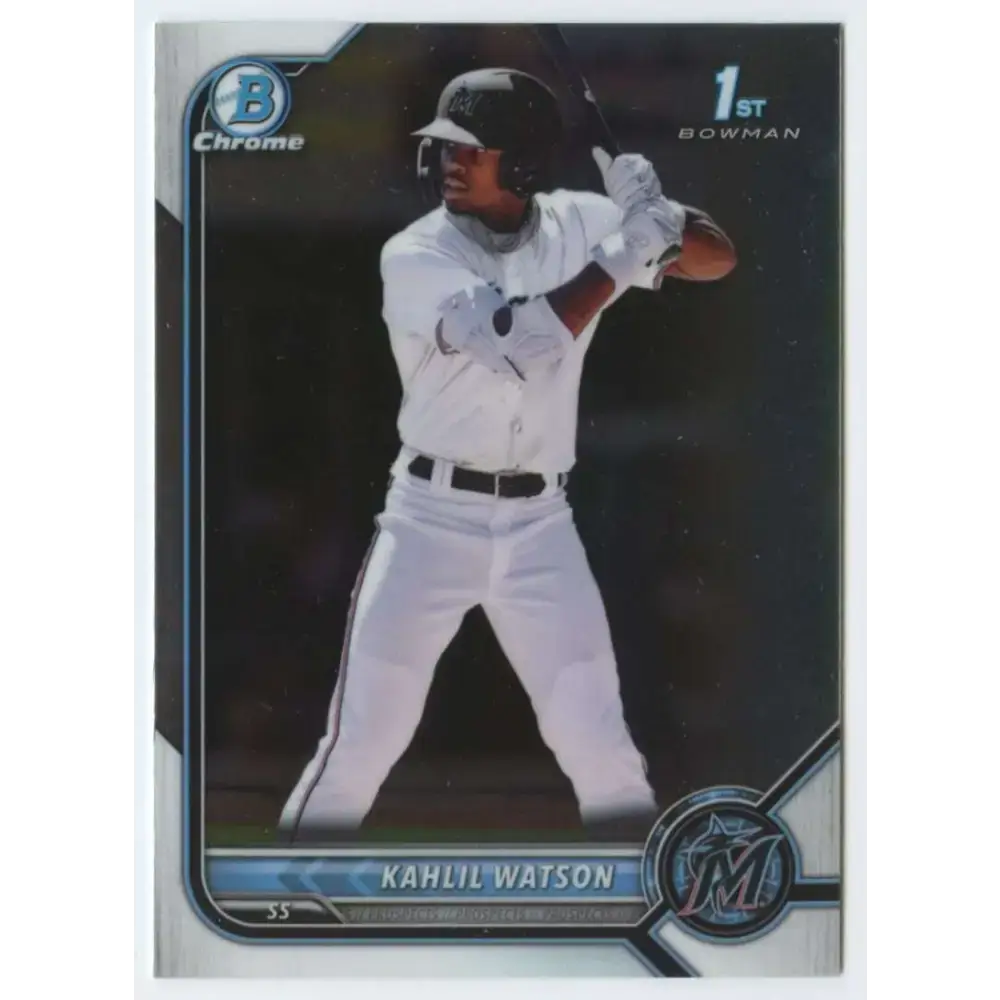 2022 Bowman Chrome Prospects #BCP-3 Kahlil Watson NM-MT Miami Marlins Baseball Card - Baseball Card Single