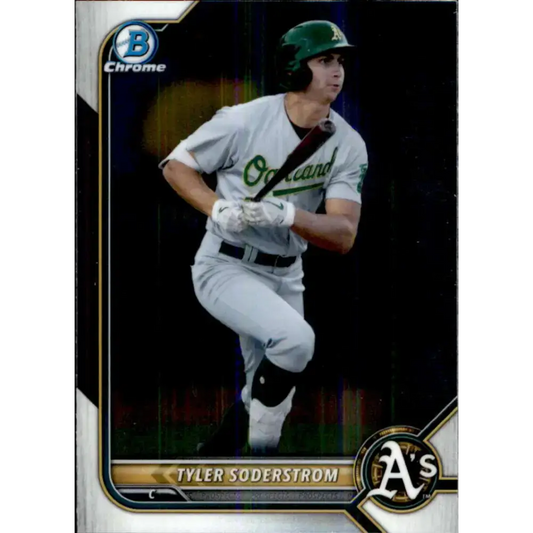 2022 Bowman Chrome Prospects #BCP-41 Tyler Soderstrom NM-MT Oakland Athletics Baseball Card - Baseball Card Single
