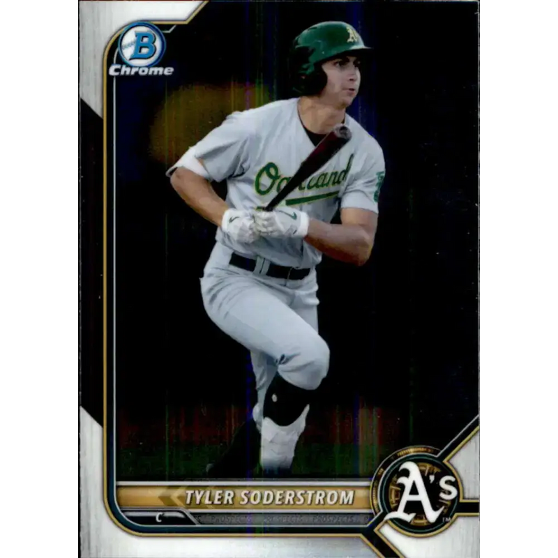 2022 Bowman Chrome Prospects #BCP-41 Tyler Soderstrom NM-MT Oakland Athletics Baseball Card - Baseball Card Single