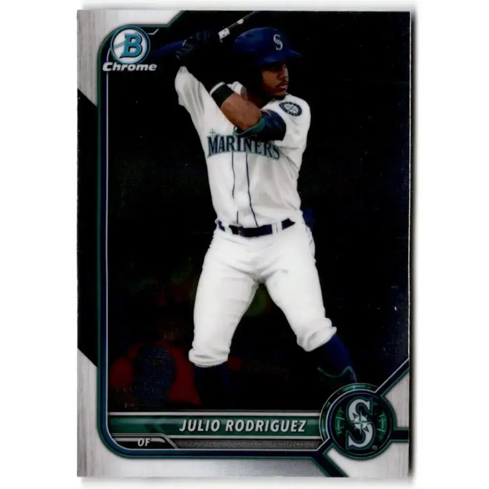 2022 Bowman Chrome Prospects #BCP-45 Julio Rodriguez NM-MT Seattle Mariners Baseball Card - Baseball Card Single