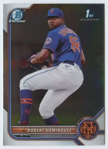 Robert Dominguez Bowman Chrome Prospects baseball card from 2022 Bowman Chrome set