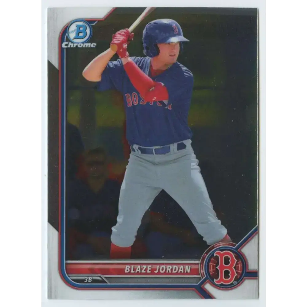 2022 Bowman Chrome Prospects #BCP-58 Blaze Jordan NM-MT Boston Red Sox Baseball Card - Baseball Card Single