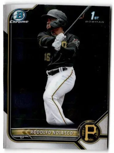 Rodolfo Nolasco baseball card from 2022 Bowman Chrome Prospects original gloss